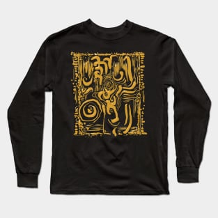 Aztec pattern - archeology design Long Sleeve T-Shirt